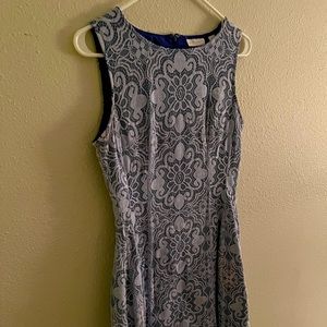 Blue lace dress !